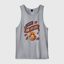 Мужская майка Кофе моя жизнь