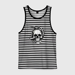 Мужская майка Череп со змеёй