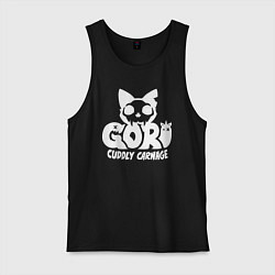 Майка мужская хлопок Goro cuddly carnage logo, цвет: черный