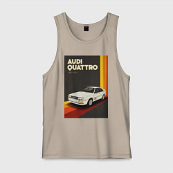 Мужская майка Audi Quattro автомобиль