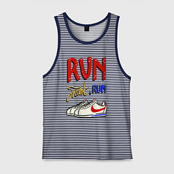 Мужская майка Форест Гамп - беги Форрест беги