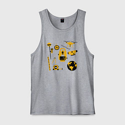 Мужская майка Геодезист атрибуты