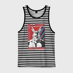 Мужская майка Моя геройская академия All Might pease symbol