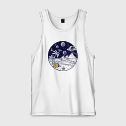 Мужская майка Космический остров