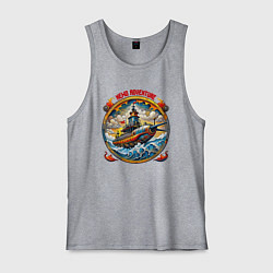 Мужская майка Подводная стимпанк лодка капитана Немо