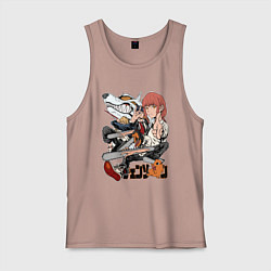 Мужская майка Человек-бензопила Макима Аки Пауэр Денджи Почита Л