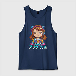 Мужская майка Аля девочка аниме по русски