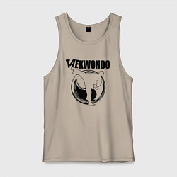 Мужская майка Тхэквондо удар ногой