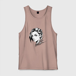 Мужская майка Девушка эмо