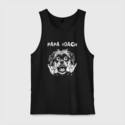 Мужская майка Papa Roach rock dog