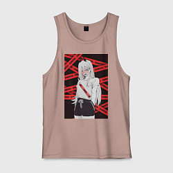 Мужская майка Человек-бензопила Пауэр стесняется