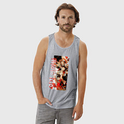 Майка мужская хлопок Glamour Show, цвет: меланж — фото 2