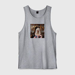 Мужская майка Девушка с белыми волосами и в солнечных очках