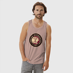 Майка мужская хлопок Вождь дорог, цвет: пыльно-розовый — фото 2