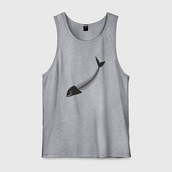 Мужская майка Рыбный скелет