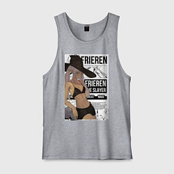 Майка мужская хлопок Frieren She Slayer, цвет: меланж