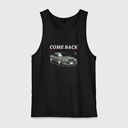 Майка мужская хлопок Toyota chaser come back, цвет: черный