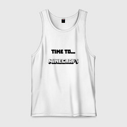 Мужская майка Time to minecraft