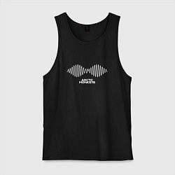 Майка мужская хлопок Arctic Monkeys logo, цвет: черный