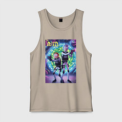 Мужская майка Рик и Морти - космический спецназ