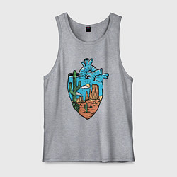 Мужская майка Сердце пустыни