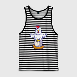 Мужская майка Куриная йога