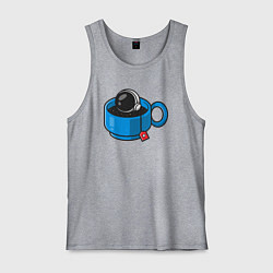 Майка мужская хлопок Space tea, цвет: меланж