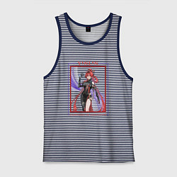 Майка мужская хлопок Yinlin Lightning of Execution, цвет: синяя тельняшка