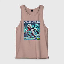 Мужская майка Rick and Venom - ai art fantasy