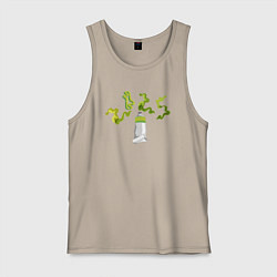 Мужская майка 2025 цифры зеленые из тюбика