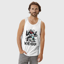 Майка мужская хлопок We are Venom - Rick, цвет: белый — фото 2
