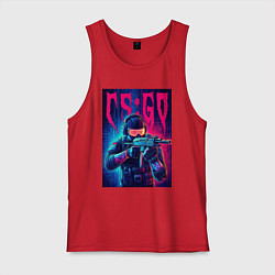 Мужская майка Counter Strike go - neon glow