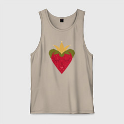 Мужская майка Сердечко-клубника