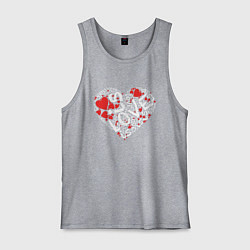 Мужская майка Love is - text drawing