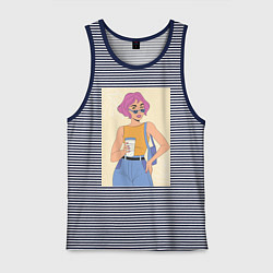 Мужская майка Капучино вайб