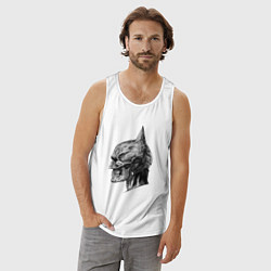 Майка мужская хлопок Бетмен, цвет: белый — фото 2