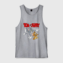Мужская майка Том и Джерри - погоня