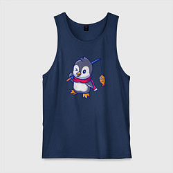 Мужская майка Пингвин рыбак