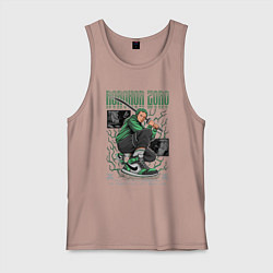 Майка мужская хлопок Ван пис Kimura, цвет: пыльно-розовый