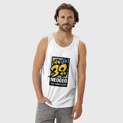 Майка мужская хлопок Neo geo - anniversary, цвет: белый — фото 2