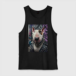 Мужская майка Морда крутого бультерьера