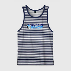 Майка мужская хлопок Dunkin Doncic, цвет: синяя тельняшка