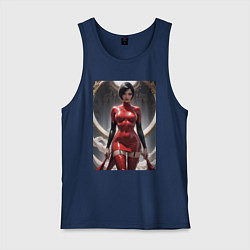 Майка мужская хлопок Ада Вонг из Resident Evil, цвет: тёмно-синий