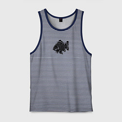 Мужская майка Декоративная татуировка рыбы