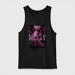 Майка мужская хлопок Кисси Мисси из Poppy Playtime, цвет: черный