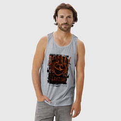 Майка мужская хлопок Пеклопёс DogDay из Poppy Playtime, цвет: меланж — фото 2