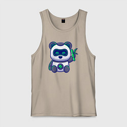 Мужская майка Панда робот