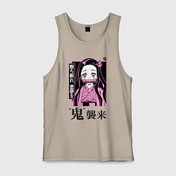 Мужская майка Клинок рассекающий демонов - Незуко