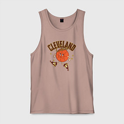 Майка мужская хлопок Cleveland Cavs, цвет: пыльно-розовый