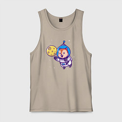 Мужская майка Белочка в космосе